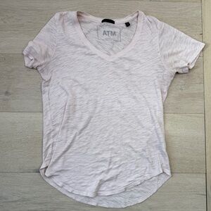 ATM Anthony Thomas Melillo Women's Blush V-Neck Top